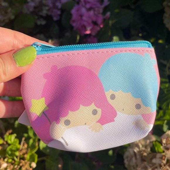 Sanrio Handbags - Sanrio Little Twin Stars Blue, Pink Small Zipper Coin Purse Pouch